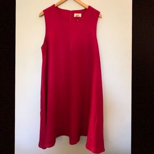 Anthropologie Bright Pink Maeve Womens Shift Dress